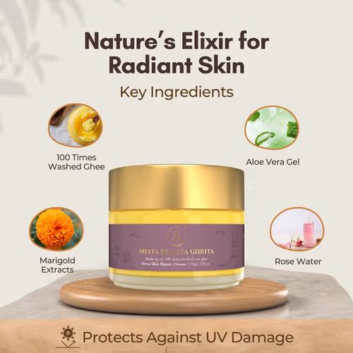 Shatadhauta Ghrita Skin Repair Cream - Image 4